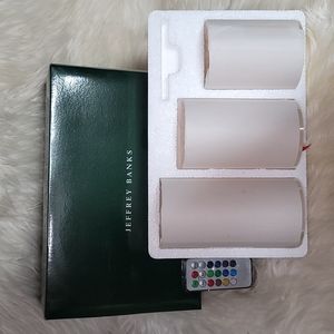 Jeffrey Banks Set of 3 Remote-controlled Everlasting Glow Flameless Candles